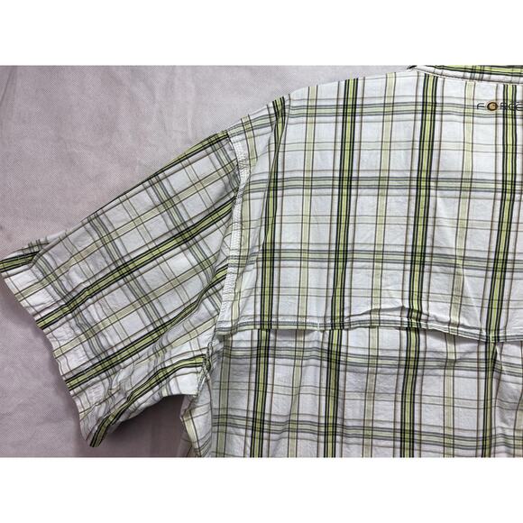 Carhartt Force Shirt Mens XXL Green Plaid Relaxed Fit Button Up Short Sleeve Top - Picture 11 of 15
